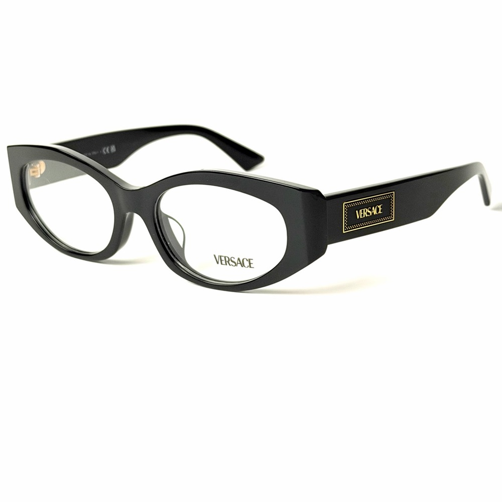 Versace Mod. 3369 F GB1 Women's Eyeglasses Black New Authentic 3369F